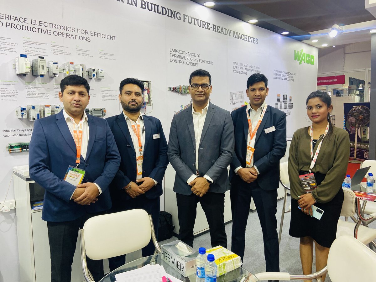 WAGOIndia's tweet photo. WAGO is creating a buzz at #MachAutoExpo 2023! 
Join us and explore future-ready solutions for machine manufacturing in action at Booth No.-D-12, Hall No. 2, Ludhiana Exhibition Centre.
#wago #Machauto https://t.co/I8u0FqOJg4