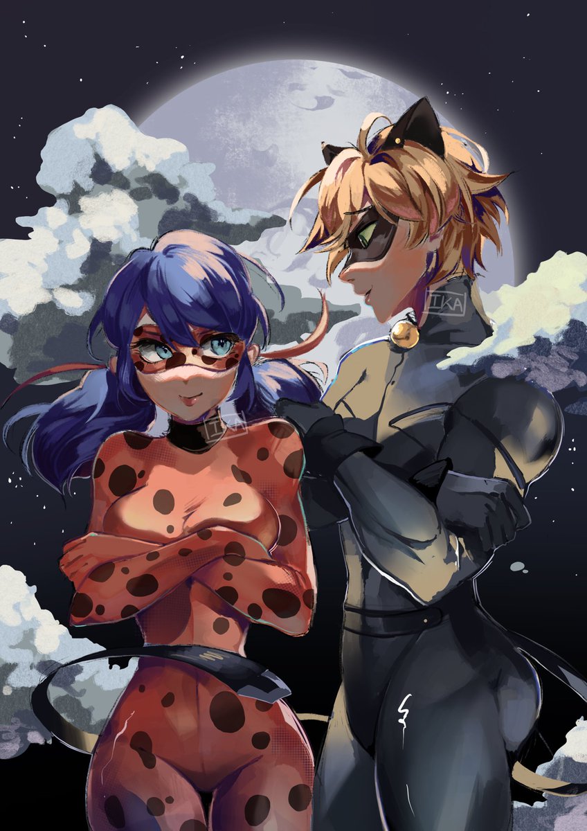 Finally done! #miraculous #MiraculousLadybug #ladybugandchatnoir #Adrienette #ladybug #chatnoir #catnoir #ladybugandcatnoir #fanart