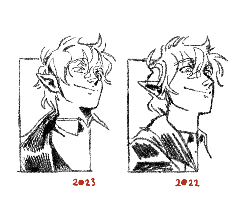 ghost phantasmagoria takes so long to do that sometimes some faces get... old... and i gotta redraw them