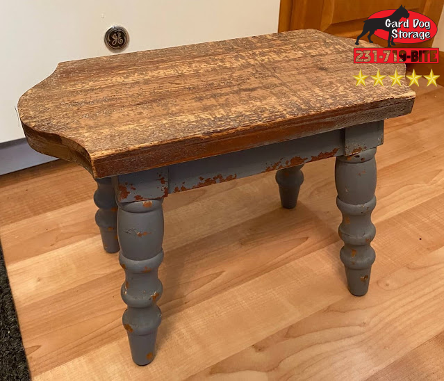 storagedog's tweet photo. This little stool was a local thrift shop find!  via: https://t.co/oaaIbld40V https://t.co/EuEInBaw5w