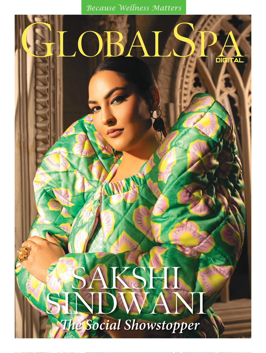 The gorgeous #Sakshisindwani graces the Feb Digital cover of <a href="/globalspa_mag/">Global Spa Magazine</a>