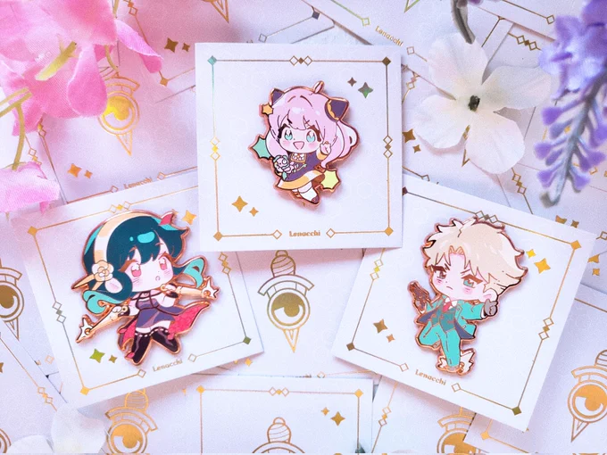 Spy x Family pins are up too! 🥳🌈 