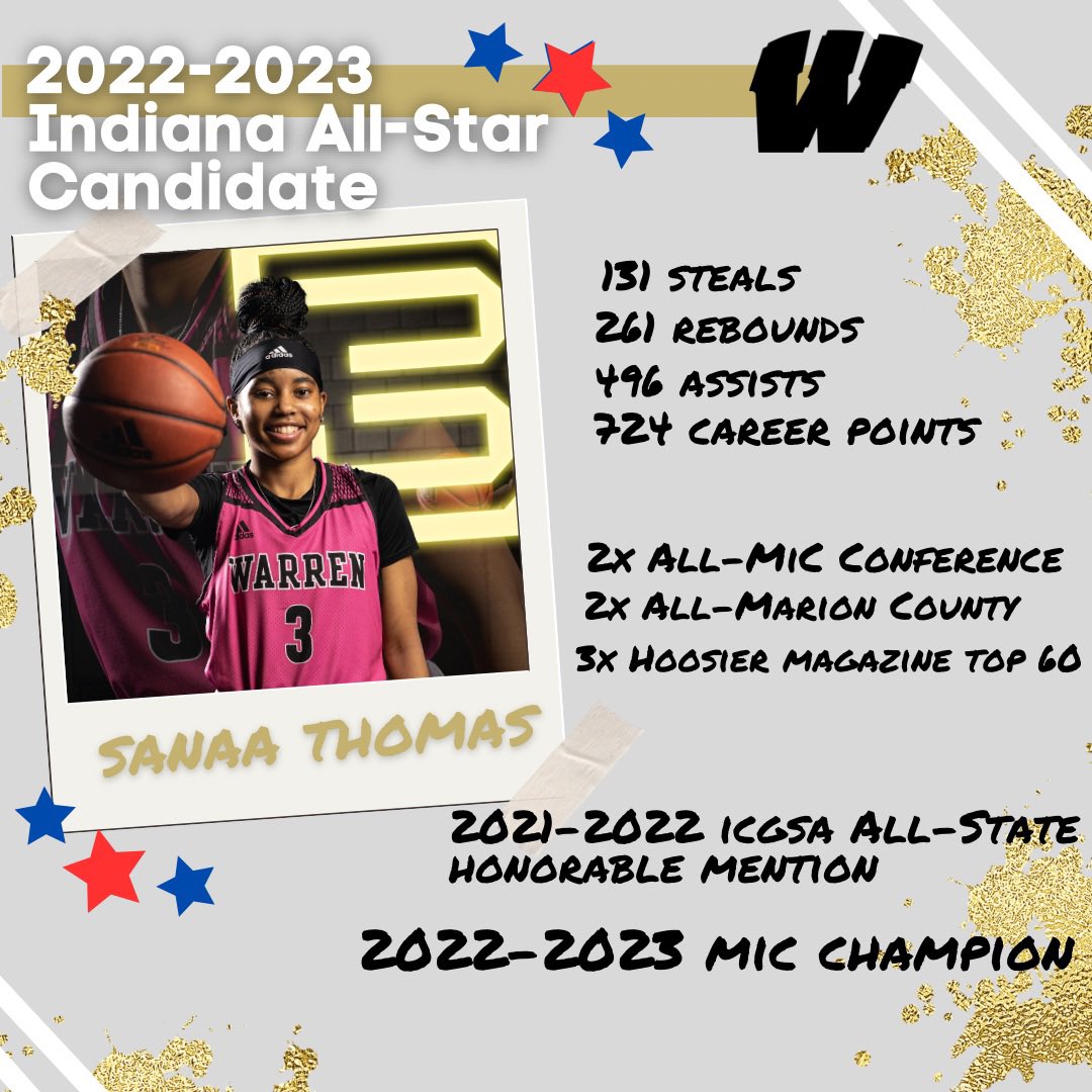 WarriorNation_1's tweet photo. Coaches and ADs, Warren Central would like to present to you our two candidates for the 2022-2023 Indiana All-Star team, Asiah Baxter and Sanaa Thomas. 

Two great young ladies with great hearts and amazing talent. We truly appreciate your consideration! 

 @WCTEAMTOGETHER https://t.co/1BroXU9owY