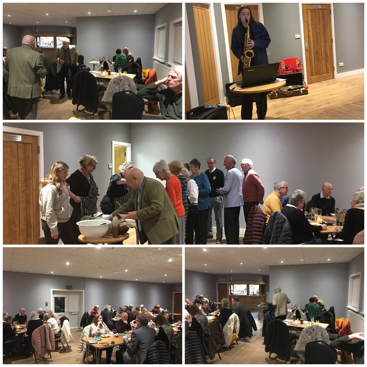 CarnforthRotary's tweet image. Carnforth Rotarians, family and friends celebrated Rotary&apos;s Big Meal on 23rd Feb at Carnforth Cricket Club. Kara​  played her saxophone. @refreshment_rm Brief Encounter Bistro made a fantastic Big Meal.
A big thank you to everyone who helped to make this such a successful event.