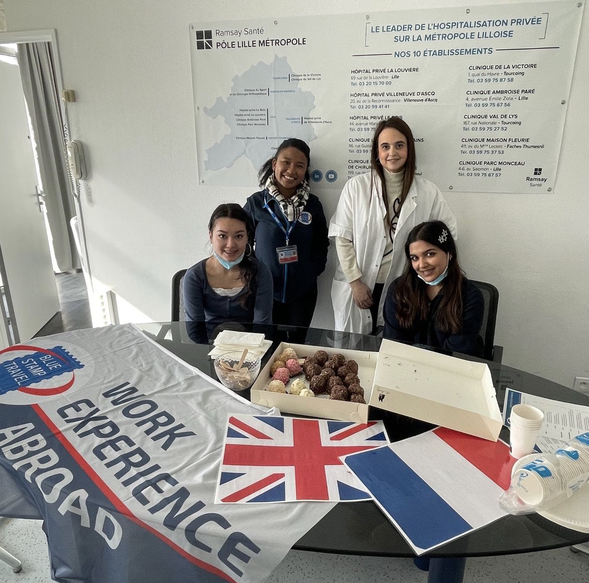 stamp_travel's tweet photo. Students were delighted with their work placements in #Lille!🇫🇷 Great work from our French Placement Coordinator who arranged the latest placements in France, which included this science medical placement at a private hospital. #workexperience #Frenchstudy #langchat #mfltwt https://t.co/jIS5mn2XsO