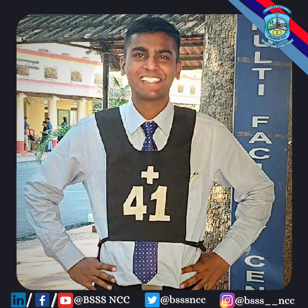 bsssncc's tweet photo. BSSS NCC coy proudly announce that SUO Yaduvendra Solanki, alumini of BSSS NCC batch 2021-22 got recommended in CDS IMA 155 entry from 24 SSB Bangalore. He'll soon join the prestigious Indian Millitary Academy, Dehradun. Proudest moment for every cadets and aluminis of this coy. https://t.co/rJhK4knLBW