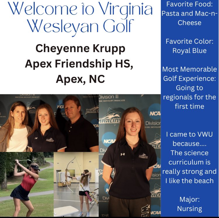 marlinsgolf's tweet photo. Welcome to the MarlinGolf family Cheyenne Krupp. Cheyenne is a great addition to this powerful women’s team. https://t.co/IBJxk8mH3d