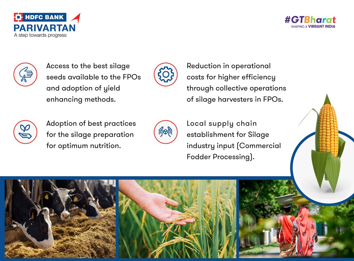 GrantThorntonIN's tweet image. #LocalEconomicDevelopment | Empowering Farmers Through Buyer-Seller Meet on 'Maize for Silage and Potato Crops'
HDFC Parivartan and #GTBharat organised a successful buyer-seller meet, attended by eminent figures from the State Agriculture Department, KVK officials, and...