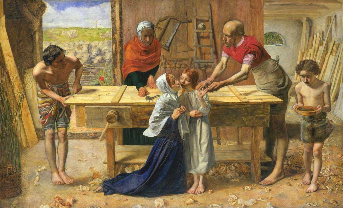 #JohnEverettMillais #painting Christ int House of his Parents pissed off Charles Dickens. Anyway I love it :)