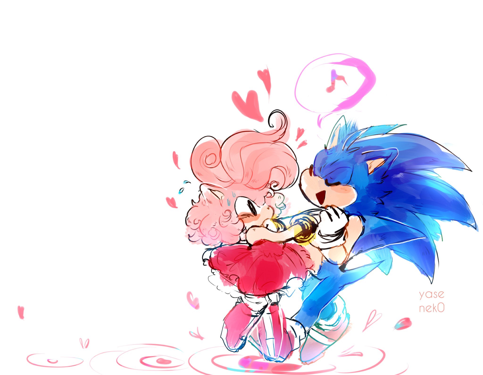 I draw sonic scruncly on X: short sonamy comic #SonAmy