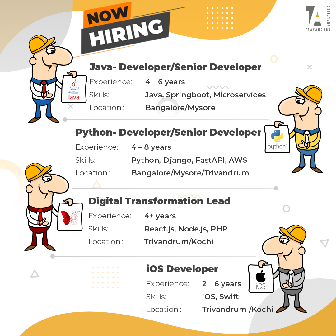 Unlock your potential with us!

#hiring #jobopportunities #placements
#iosdevelopment #javadevelopers.