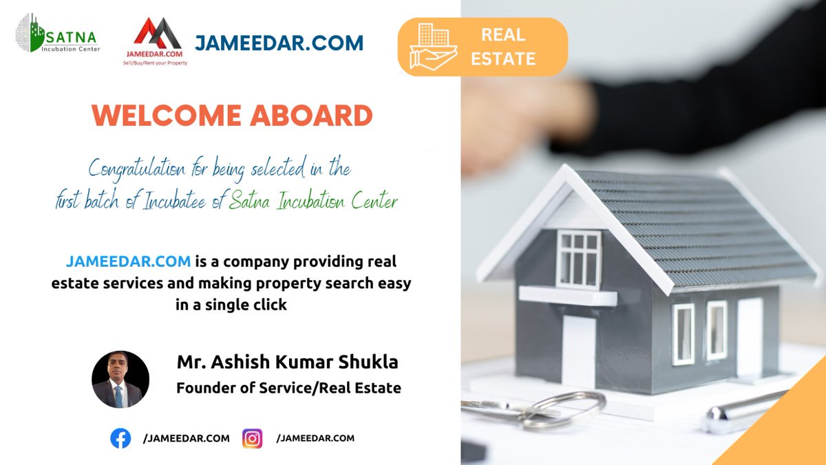 sicsatna's tweet image. #FirstBatch #SIC #Startup #jameedar.com

Congratulations team @jameedar.com for being selected in the first batch of Satna Smart City Incubation Centre.

Best wishes and welcome aboard!

#SICSATNA #SatnaIncubationCenter #Startups #Incubationmasters #SatnaSmartCity #SSCDL