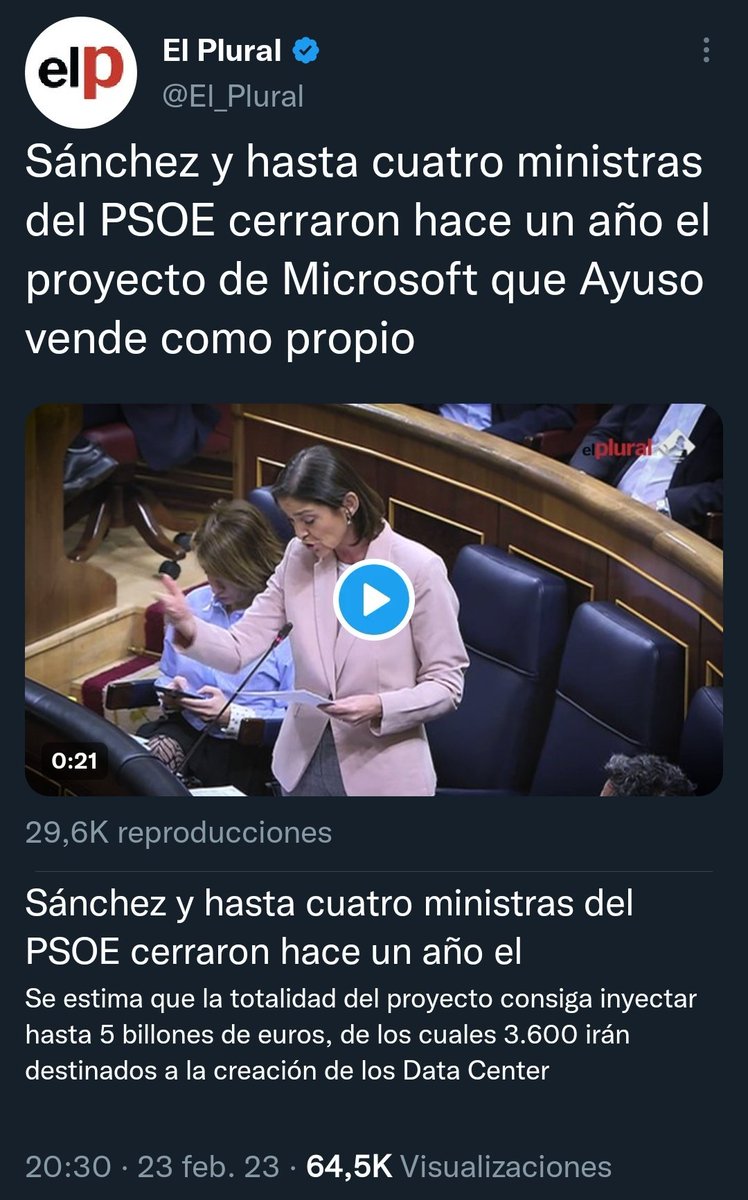 Maravilloso combo de Isabel Díaz Ayuso en apenas 7 horas.