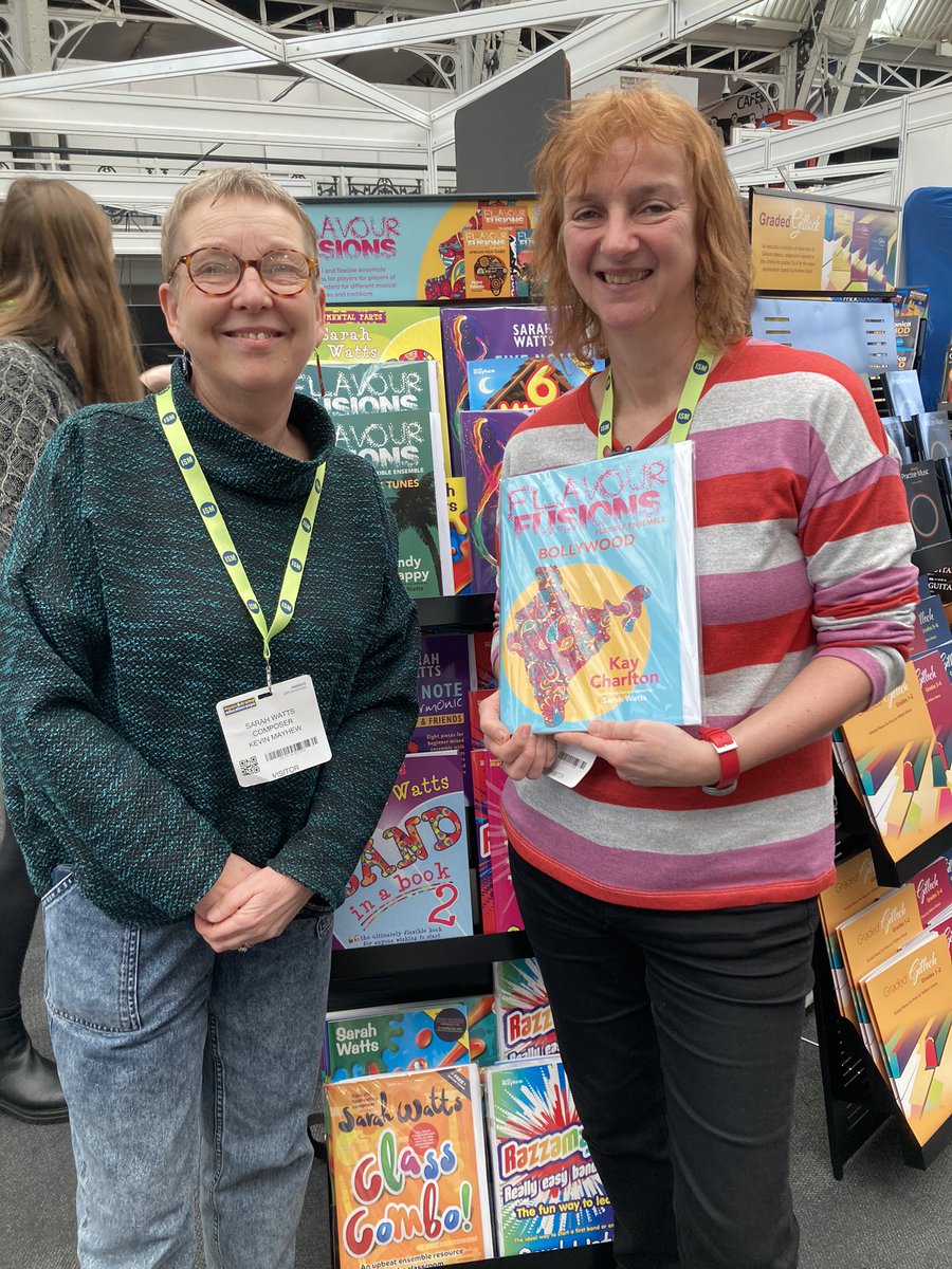 Really pleased to see my Bollywood Flavour Fusions book on the <a href="/HalLeonardEUR/">Hal Leonard Europe</a> stand along with others in the new series edited by the amazing <a href="/sazzashrimp/">sarah watts</a> <a href="/KevinMayhew/">Kevin Mayhew LTD</a> <a href="/BolBrassAcademy/">Bollywood Brass Acad</a> <a href="/BollywoodBrass/">Bollywood Brass Band</a> 😊🎺