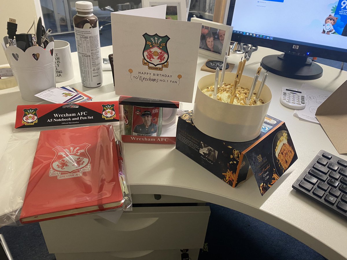 kelvinandNii3's tweet photo. Work clearly know me well! @OrcaCMJ thanks to everyone for the presents. #workbirthdays letβs hope wrexham win on my actual birthday tomorrow! https://t.co/PcGPyRMZZZ