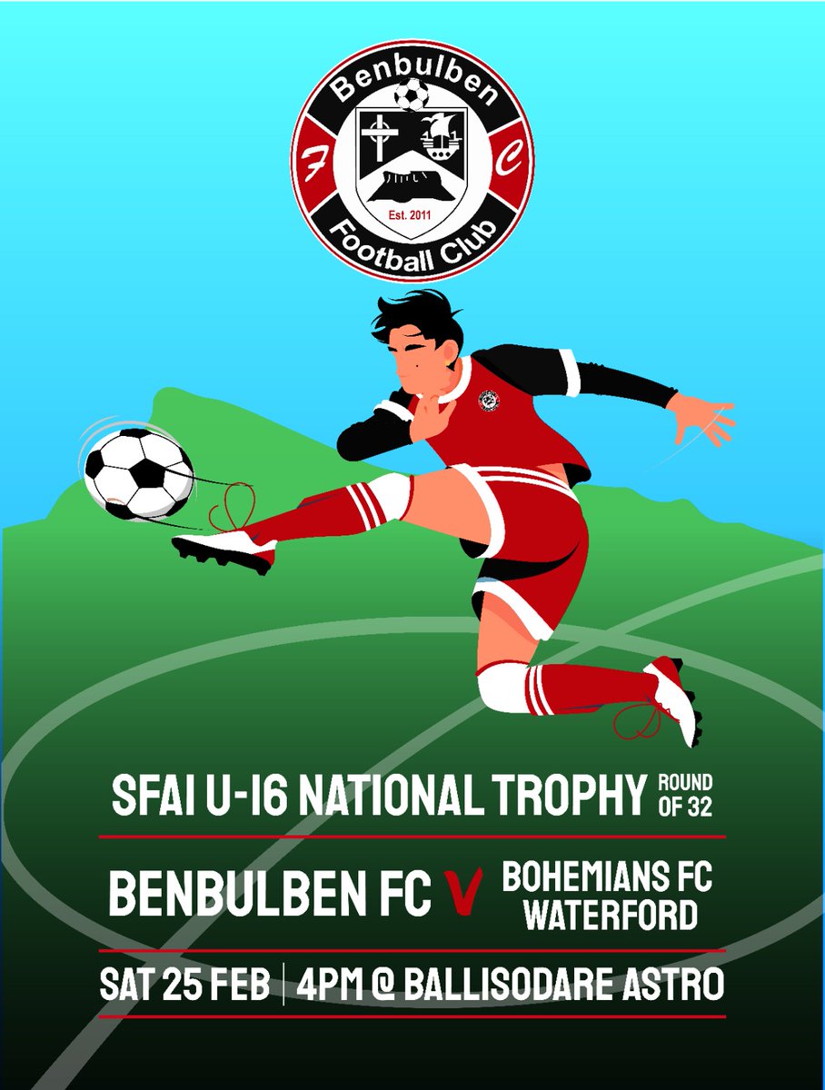 <a href="/DslSligo/">Sligo Leitrim Soccer</a> <a href="/oceanfmsport/">Ocean FM Sport</a> <a href="/sligorovers/">Sligo Rovers</a> Huge game for Benbulben FC u16s tomorrow at 4pm in Ballisodare in SFAI Trophy, RTs appreciated