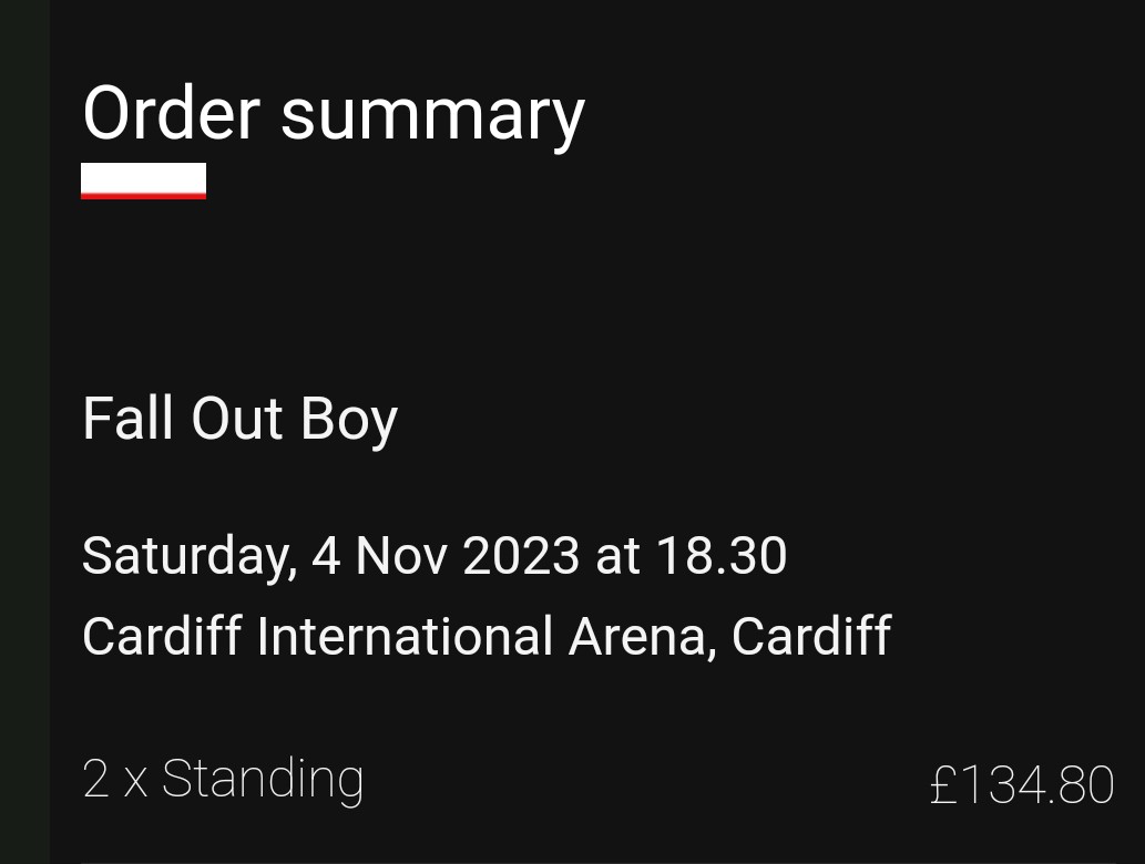Iamahobbit's tweet photo. @falloutboy I get to see FOB the day after my birthday I'm so fucking happy https://t.co/askTP5C2eS
