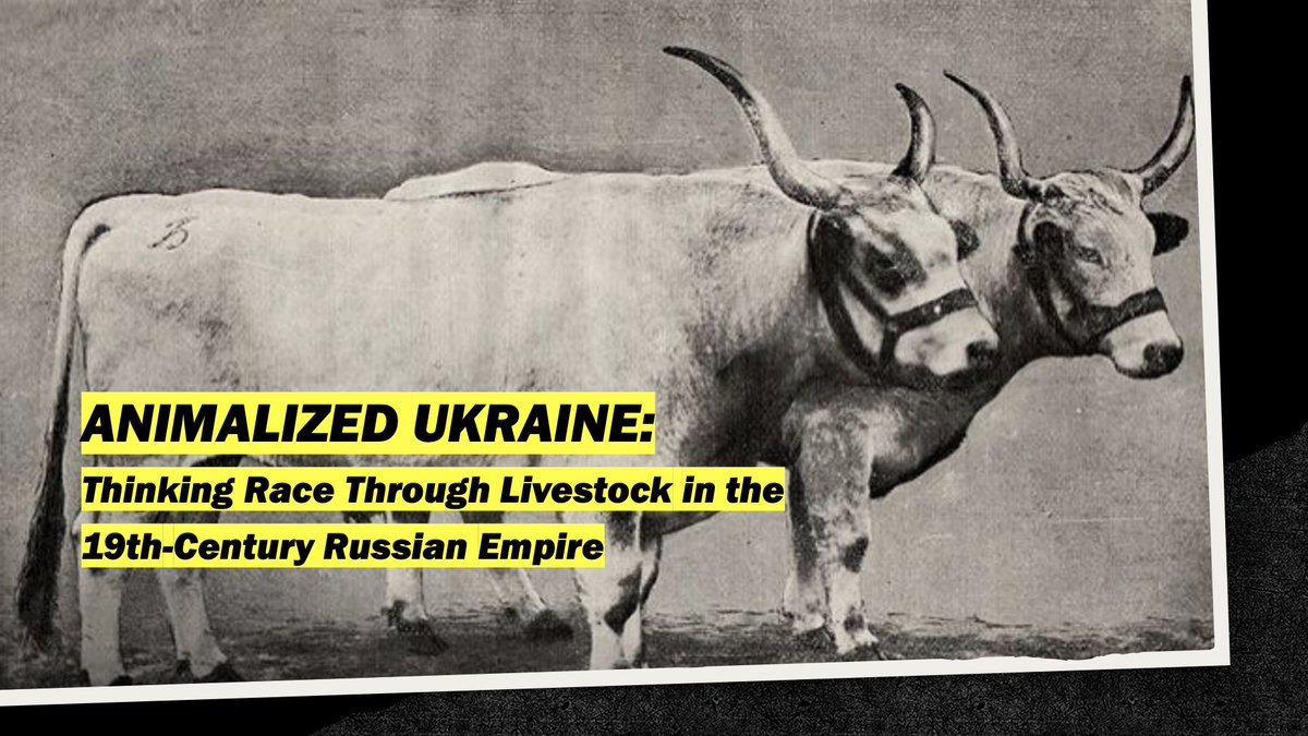 What was Ukraine’s experience under the Russian rule? Looking at it through non-human actors can bring striking insights into the tsarist society’s racial stereotypes and their legacies.🧵on how imperial Russia came to believe that animals passed on their qualities to humans. 1/