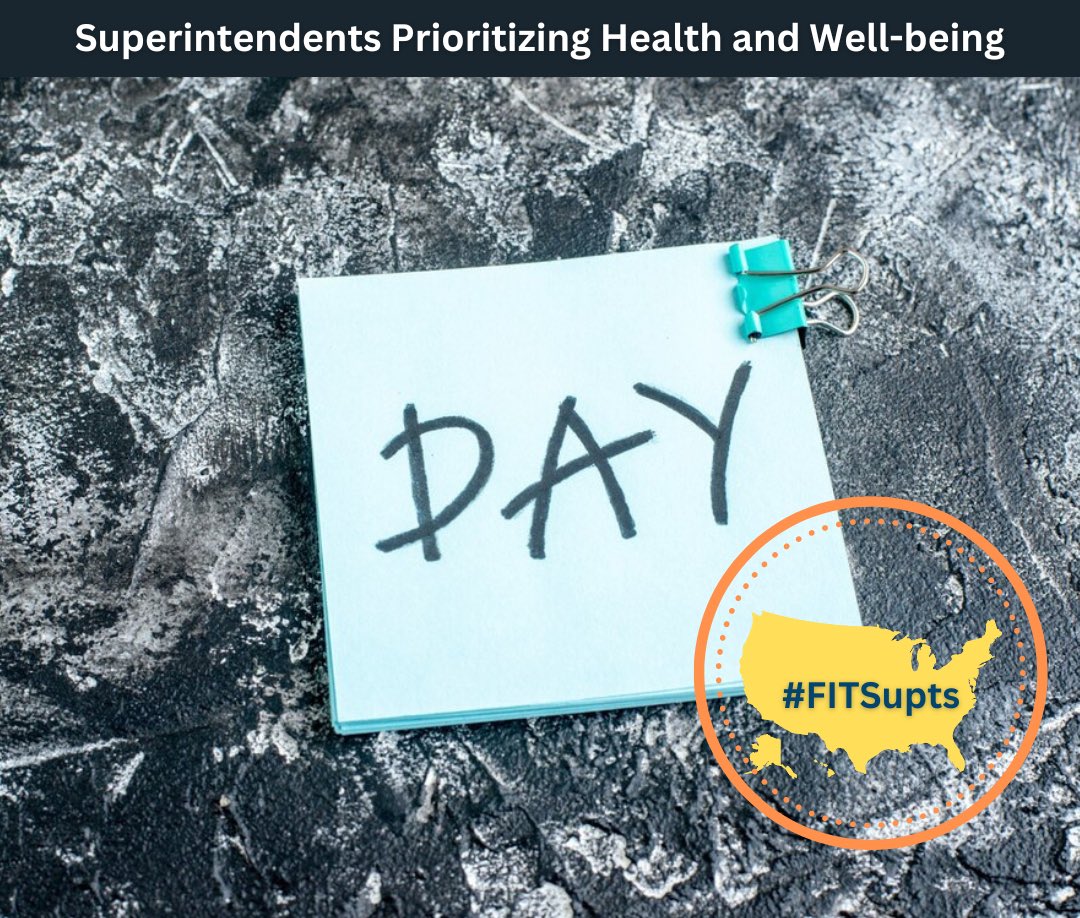 How do Supts go about changing/improving their health/well-being? The answer is simple, yet also complicated. Some of the leading physicians say: take your health/well-being one day at a time, start small, &amp; never measure progress daily, but each month/qtr/season/annually. #Supts