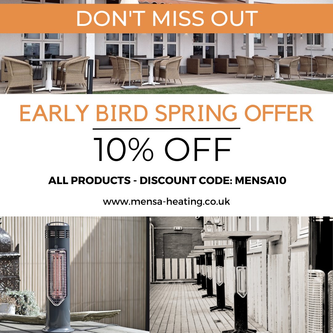 MensaUk's tweet photo. GET 10% OFF ALL PRODUCTS! 🤩

Don't miss out on our Early Bird Spring Offer 🐣

Apply the our discount code MENSA10 when you checkout on our website 👀 https://t.co/Z7Puog6JtK