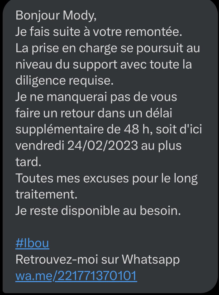 modyfann's tweet photo. @orange_sn  nous sommes vendredi Je vous rappelle que ça fait 96 h que je patiente Kayylene tekk sama loxo dara #kebetu #Dakar2023 #Senegal  @jalybadiane kaay wakh si gars yi gnou délo ma sama connexion https://t.co/UQCk7JP6DZ
