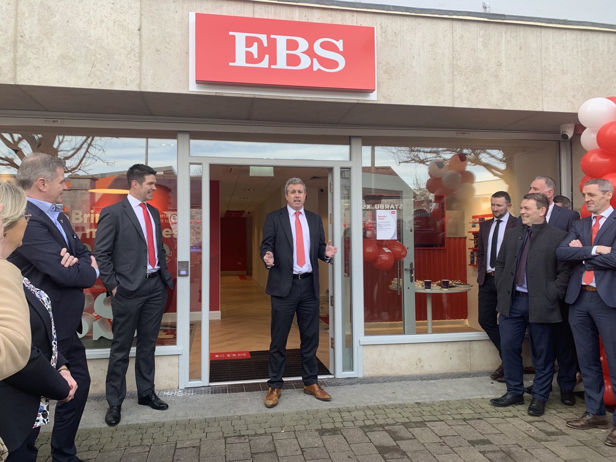 Lovely to be at the opening of the new EBS branch in Ballincollig this morning