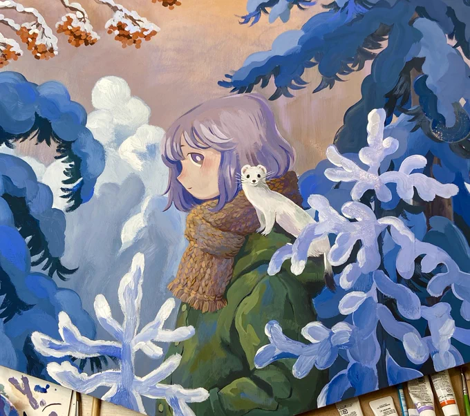 I was happy to be commissioned by  to create a painting on a giant ema for their office in Tokyo!Check out the first part of the process and interview   tuned for part 2! 