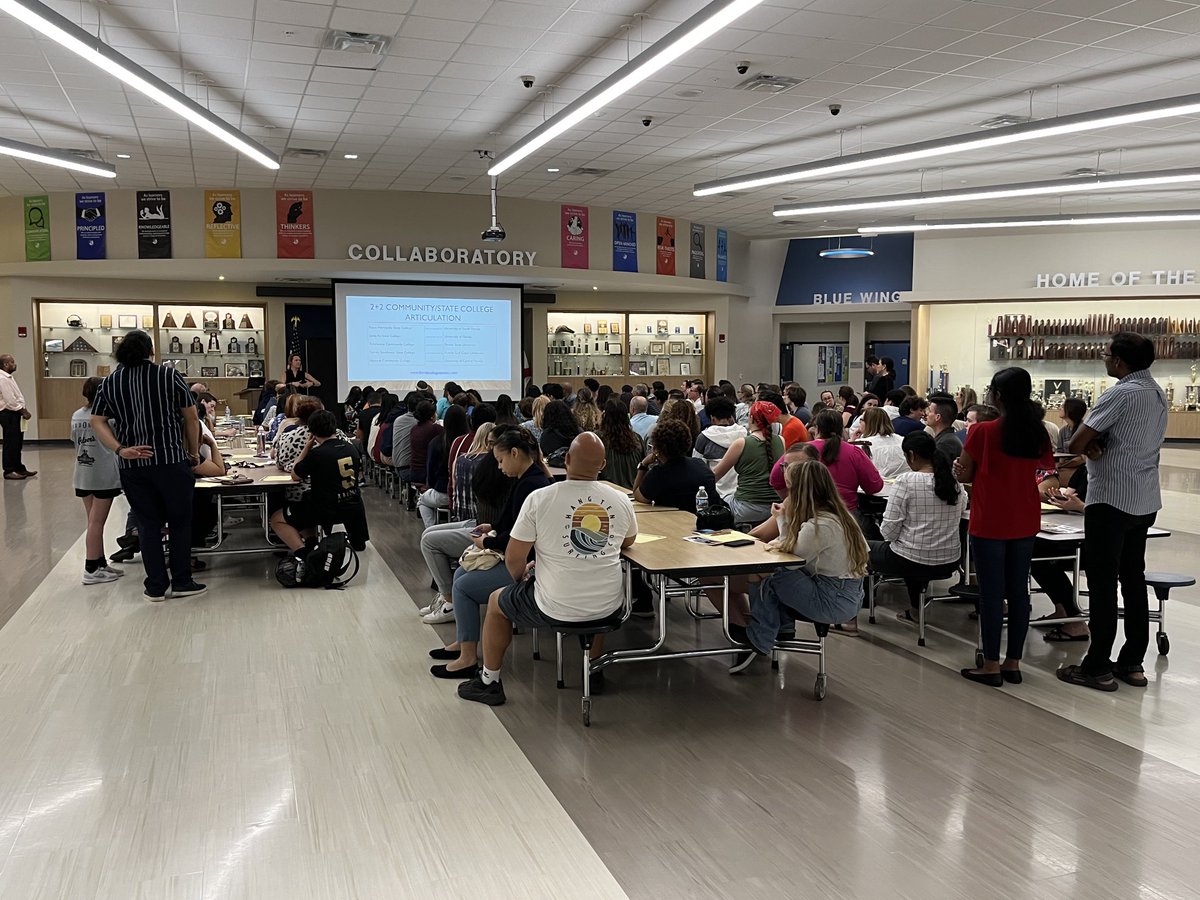 Ms. Colon presenting at our Junior College Parent Night. If you are planning for any type of post secondary education, make sure you pay her a visit soon so you can be prepared before graduation happens :)