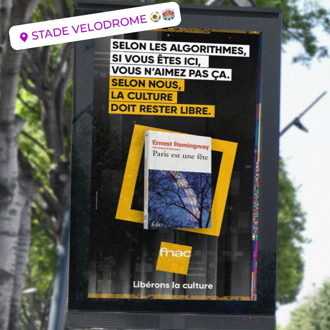 Fnac's tweet photo. ICI C’EST ?

Parce qu’on supporte Marseille, on ne peut pas lire un livre sur Paris ?

Pourquoi se laisser enfermer dans des cases ? #liberonslaculture

https://t.co/E8e1lmMDEE https://t.co/Getf7E9I6r
