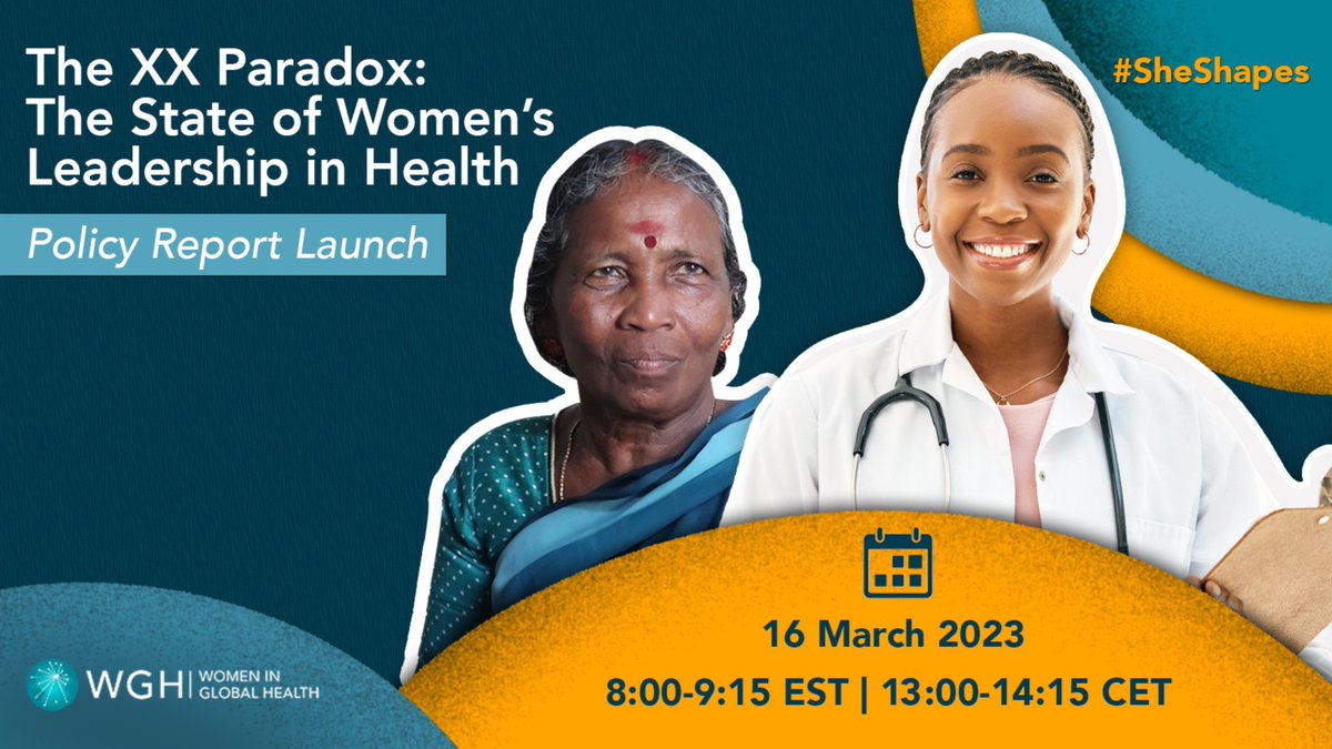 SAVE THE DATE 📅
Women working in health are often denied the right to equal leadership, despite shaping healthcare systems worldwide 🌍
Our #SheShapes report highlights this issue and the solutions to ignite change.
Join us for the launch during #CSW67 ➡️bit.ly/3Eaxohl