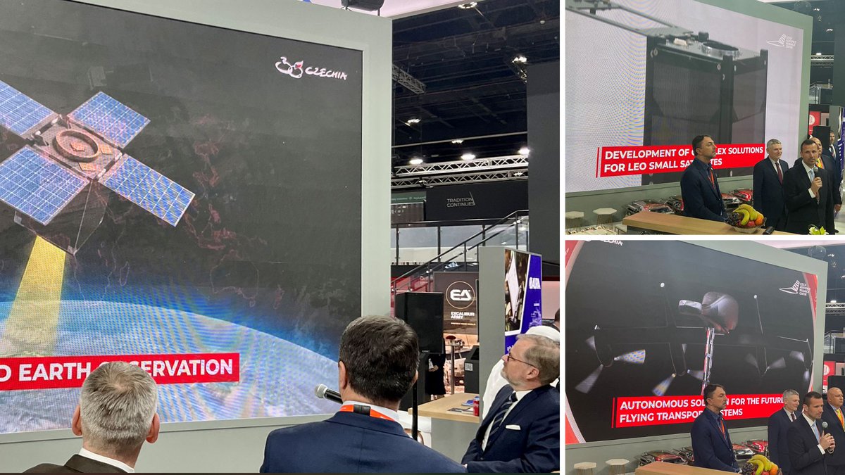 VZLU AEROSPACE (@vzlucz) on Twitter photo The official Czech participation at #IDEX2023 in Abu Dhabi included the video-presentation of the VZLU's projects . The booth was visited by the Czech Prime Minister <a href="/P_Fiala/">Petr Fiala</a> and the Deputy Minister of Defense Daniel Blažkovec. <a href="/mpo_tweetuje/">MPO ČR</a> <a href="/ObranaTweetuje/">Ministerstvo obrany</a> #czech30 The official Czech participation at #IDEX2023 in Abu Dhabi included the video-presentation of the VZLU's projects . The booth was visited by the Czech Prime Minister <a href="/P_Fiala/">Petr Fiala</a> and the Deputy Minister of Defense Daniel Blažkovec. <a href="/mpo_tweetuje/">MPO ČR</a> <a href="/ObranaTweetuje/">Ministerstvo obrany</a> #czech30