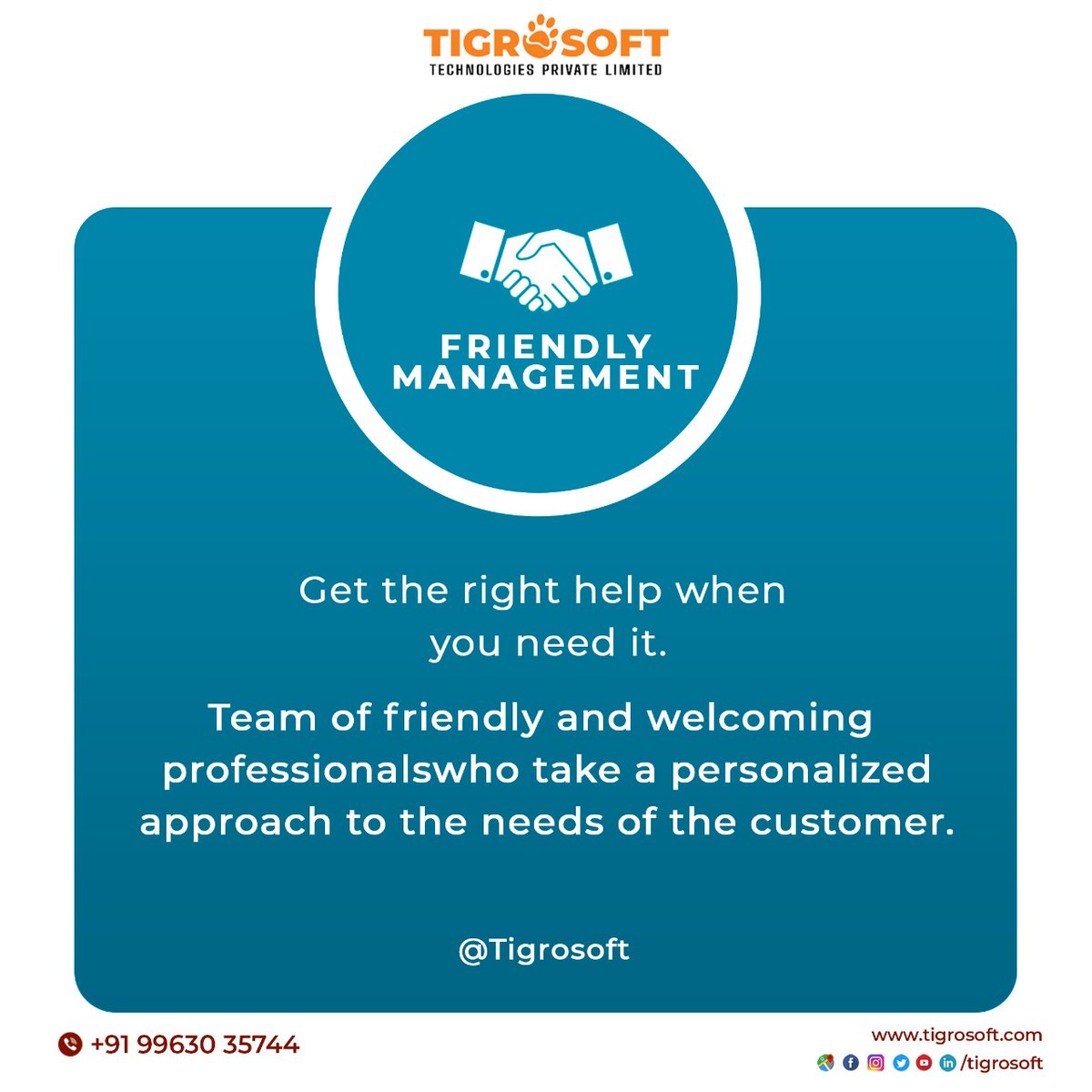 tigrosoft's tweet photo. Tigrosoft Visionary #4
Friendly Management From Us ! Get The Right Help When You Need it .
 #tigrosofttechnologiespvtltd 
Contact us for Digital Marketing Services 
Website: https://t.co/sF4R7b121C
Call : +919160909050
#digitalmarketing #seoservices #branding #socialmediaagency https://t.co/AJJKgSwJMa