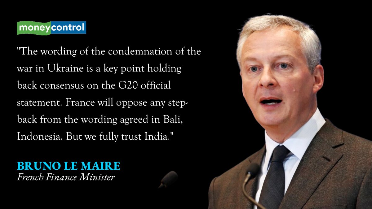 moneycontrolcom's tweet photo. Won’t tolerate deviation from wordings agreed upon to condemn Ukraine war, but fully trust India: French FM

Check Live Updates Here 👇🏻
https://t.co/qVNfCBZw0S

#RussiaUkraineWar #France #India #FrenchFM https://t.co/UgYfo69m7t