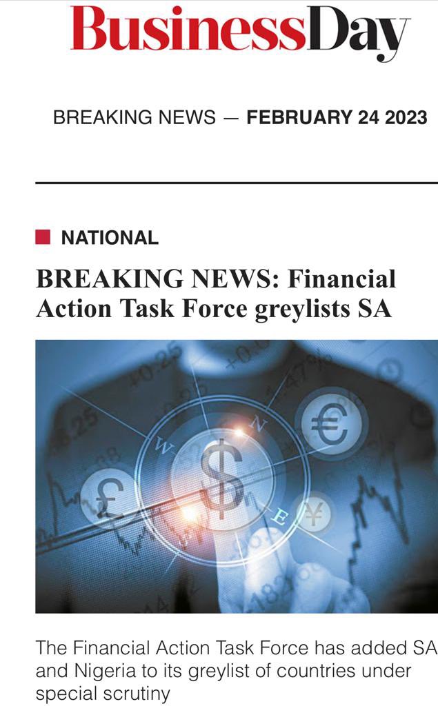 SA has been Grey Listed !!!

Now, more than ever before, SA financial institutions need to ensure full compliance onboarding has to be conducted before allowing clients to transact. Hold your service provider to account, if they don’t validate u, ask why? 

#greylisting #KYC