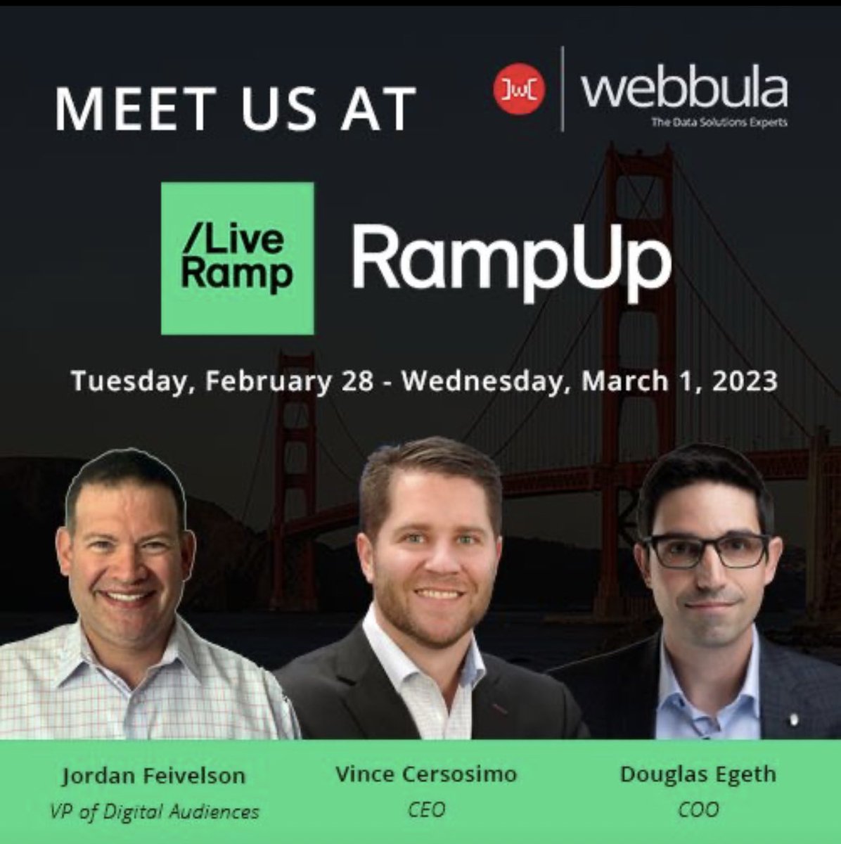 jfeiv's tweet photo. See you at #RampUp23! @Webbula https://t.co/IBu7KeOCdi