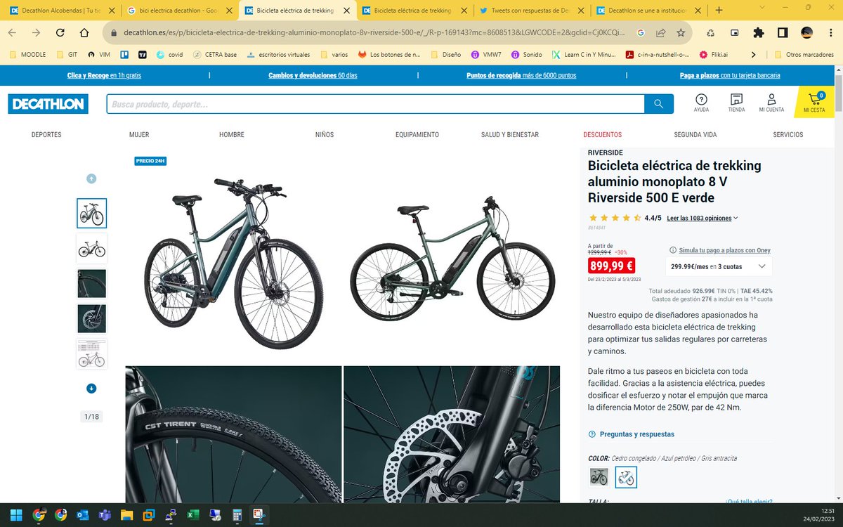 srttorres's tweet photo. Hola @DecathlonES, ayer por la noche vi una oferta en la web. 899,99€
Y como veo que hay disponible llamo hoy para preguntar cuanto tarda si dice "disponible". Y me dicen que aunque no esté en 1hora si la pido online, en 7 días aprox llega a la tienda. Y cuando voy a pedirla... https://t.co/7ANhyDq9L0