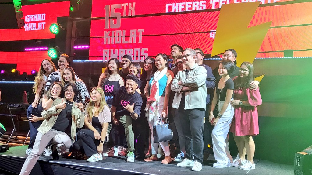adobomagazine's tweet photo. The biggest awards of the night! ⚡ 
Grand Kidlat for Classic Creativity goes to @GigilGroup for Cheers "Celebrate" ! 🔥🔥 

@4AsPhilippines https://t.co/mdWnvt9pPt