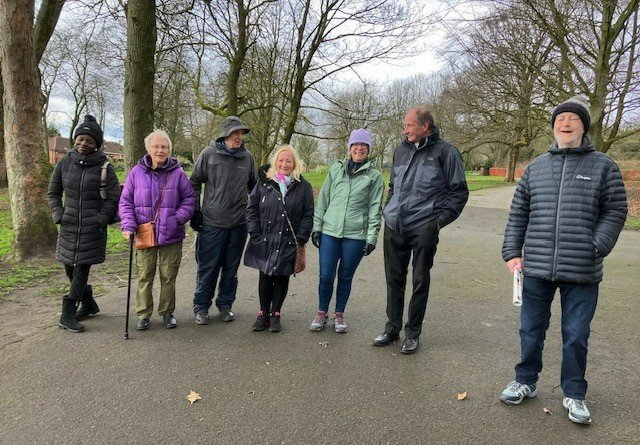 AgeSalford's tweet photo. Another week, another Wednesday Walk &amp; Talk! Spring is definitely in the air, with the beautiful crocuses, snowdrops and daffodils coming into flower at Buile Hill Park 🌸 If you'd like to join us, see our flyer below for upcoming dates and locations! https://t.co/2U9vSO56vk