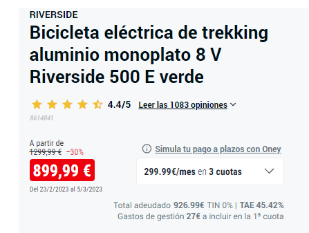 srttorres's tweet photo. Hola @DecathlonES, ayer por la noche vi una oferta en la web. 899,99€
Y como veo que hay disponible llamo hoy para preguntar cuanto tarda si dice "disponible". Y me dicen que aunque no esté en 1hora si la pido online, en 7 días aprox llega a la tienda. Y cuando voy a pedirla... https://t.co/7ANhyDq9L0