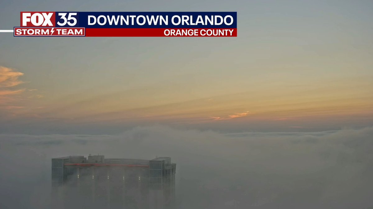 Allison gargaro fox 35 on twitter fog has moved into downtown orlando