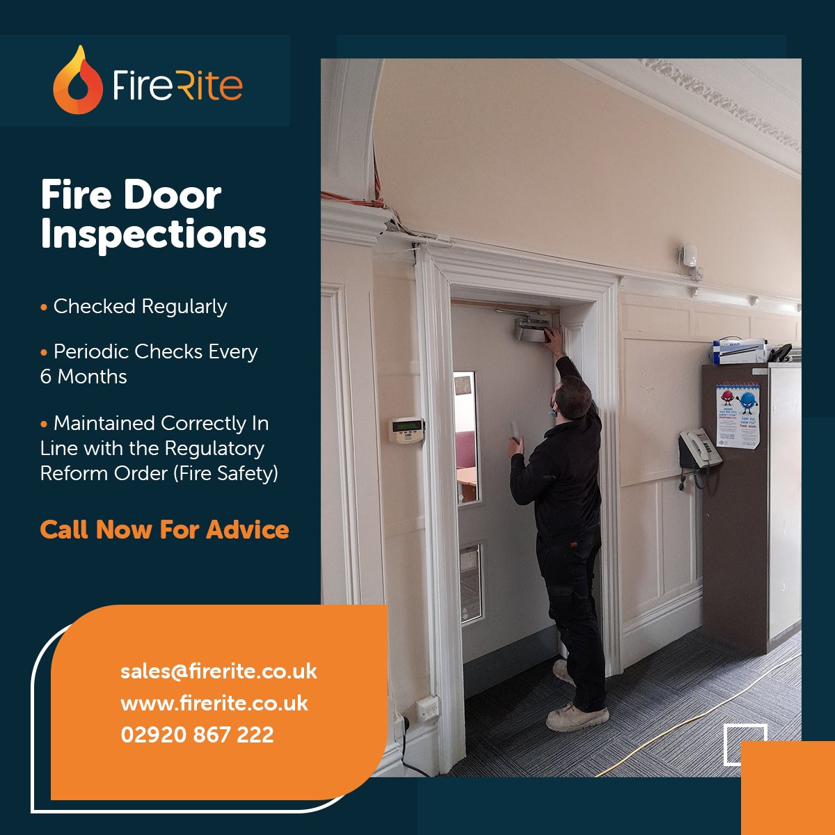 Fire Door Inspections

If you are looking for advice regarding these and other passive fire protection, then get in touch.

firerite.co.uk

#firedoor #firedoorchecks #passivefireprotection #firesafety #bafe #firas