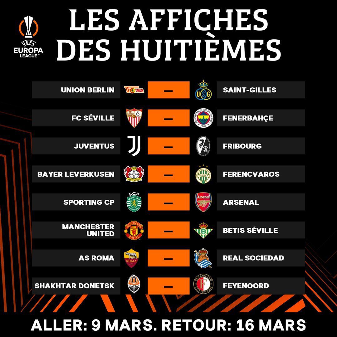 توقعاتي: برلين،اشبيليه،يوفينتوس،ليفركوزن،ارسنال،يونايتد،سوسيداد،شاختار
المباراة الاقوى : يونايتد بيتيس،روما سوسيداد

متحمس لهذي البطولة بشكل كبير ⏳🔥