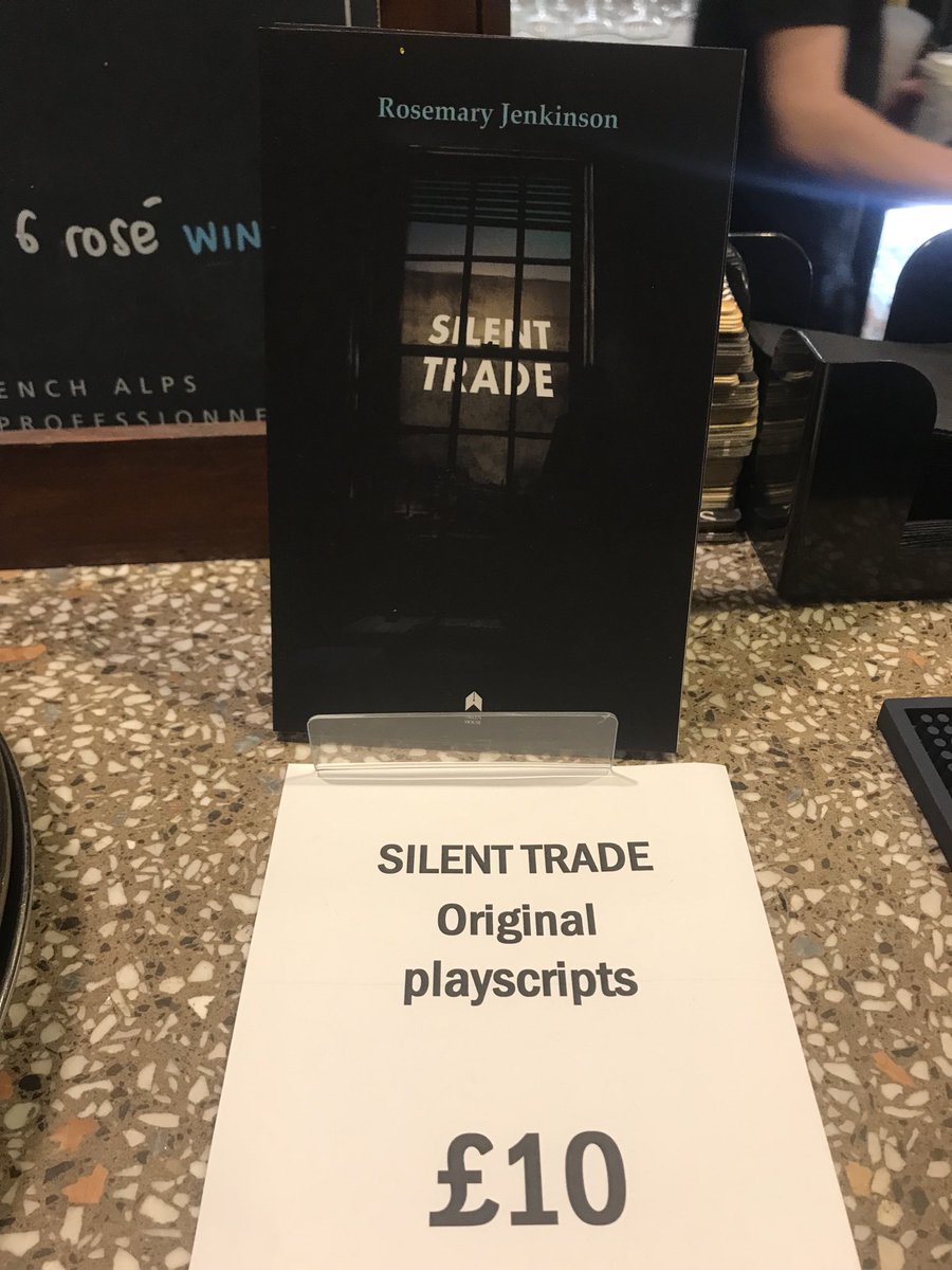 rosemaryj77's tweet photo. The play script of Silent Trade, beautifully produced by ⁦@ArlenHouse⁩, is on sale till Sunday ⁦⁦@LyricBelfast⁩ bar and kiosk. ⁦@KaboshTheatre⁩ ⁦@publishingwomen⁩ ⁦@ACNIWriting⁩ ⁦@ArtsCouncilNI⁩ https://t.co/yr8Gi2X4Wt
