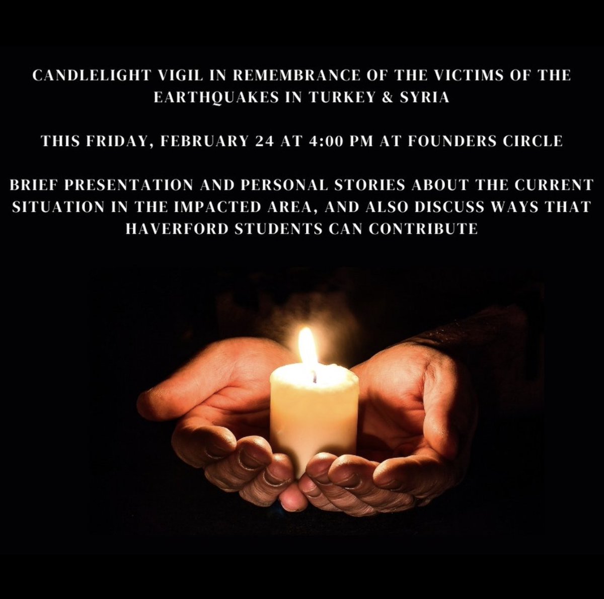 Vigil in Remembrance: Honoring and Supporting those Affected by the Earthquakes in Turkey and Syria - mailchi.mp/856baa4d0024/v…