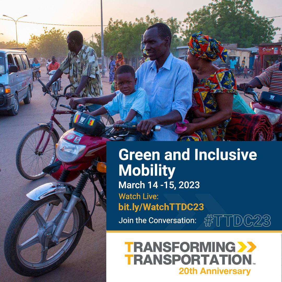 WRIRossCities's tweet photo. #Transportation is the backbone of #cities, but for many, access is a struggle. What if we could reimagine a system that works #forall?

Join @WRIRossCities + @WorldBank March 14-15 to discuss how to create change though green 🌱 + #inclusive 🔓 mobility https://t.co/gQSoaZusQf