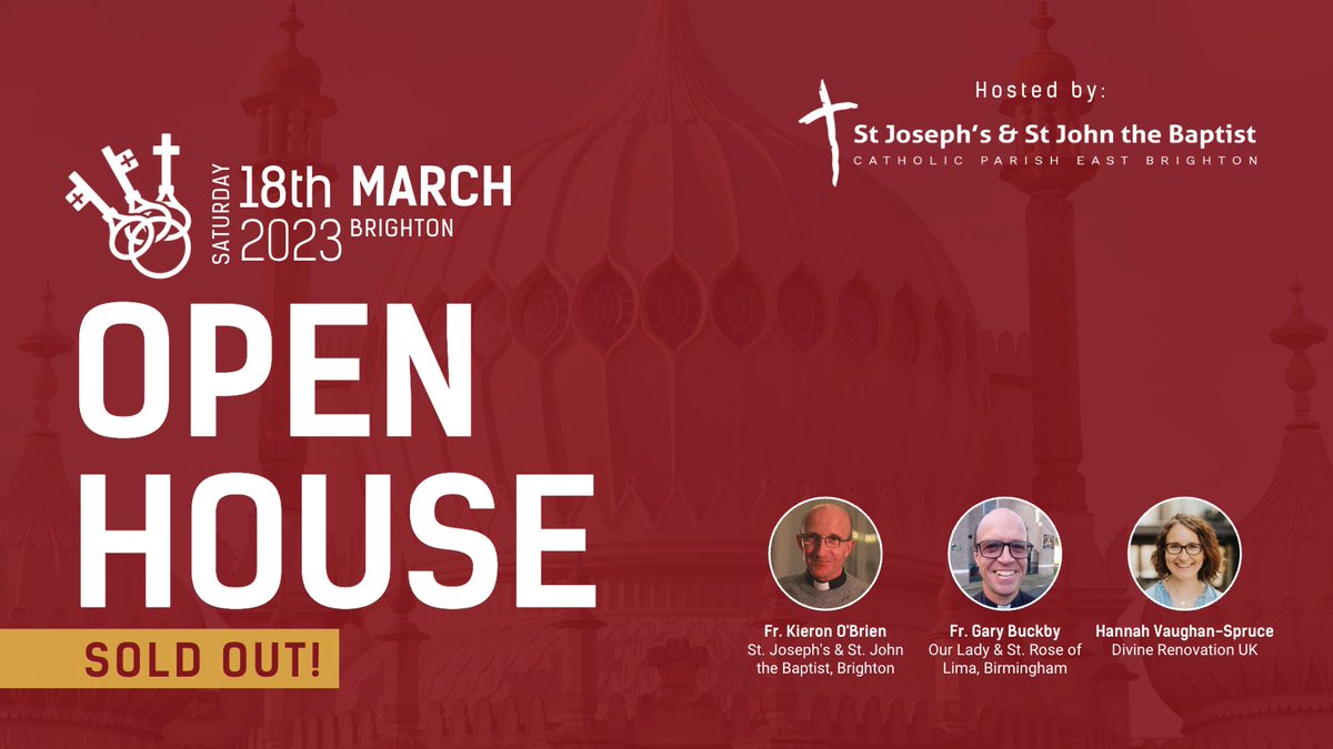 Next month's DR Open House in Brighton is sold out! We're thrilled by the interest in this gathering. If you've signed up for this event — we can't wait to meet you at East Brighton Parish 👋