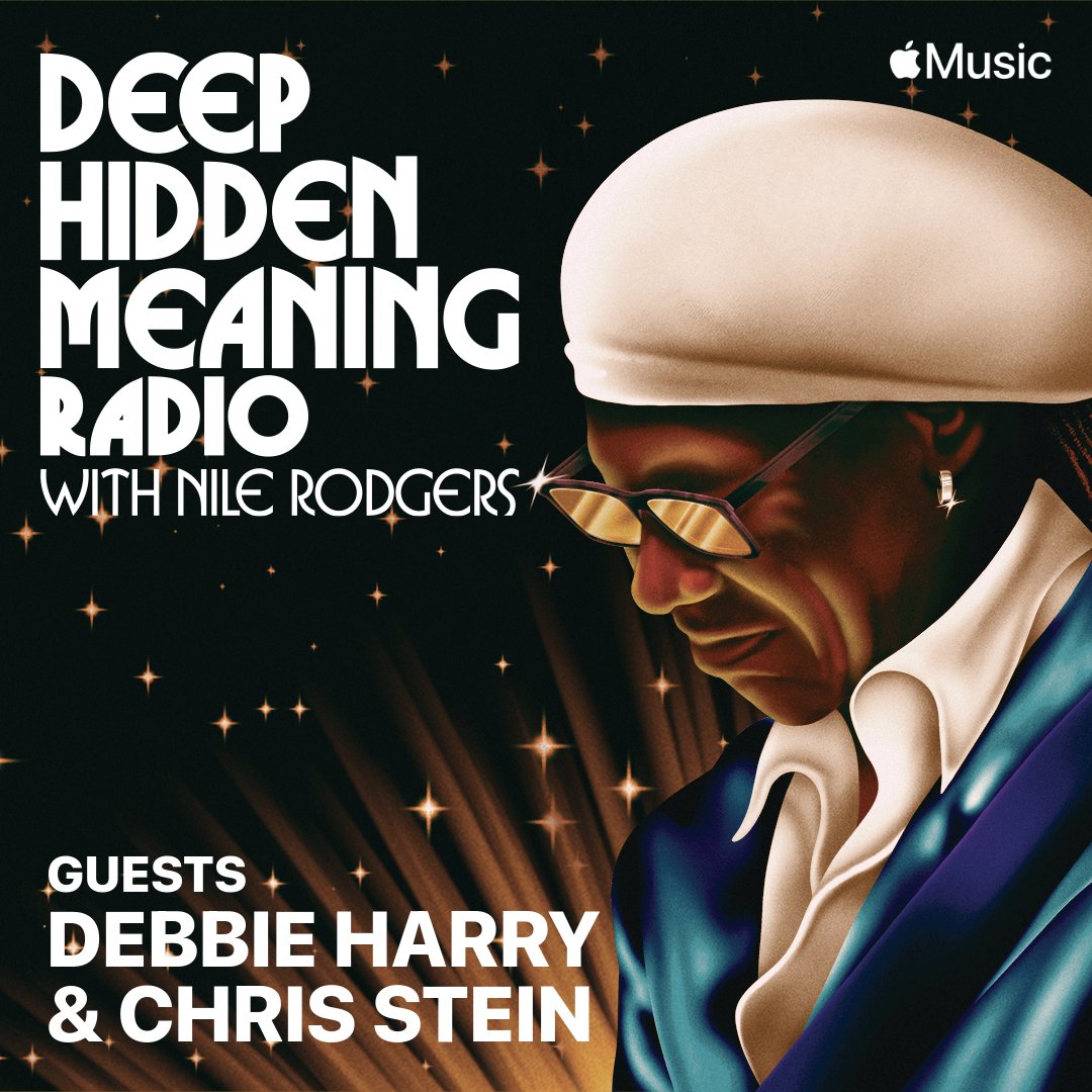 I’m talking with my friends #DebbieHarry & @chrissteinplays of @BlondieOfficial on the new episode of #DeepHiddenMeaningRadio. Find out the stories behind their biggest hits in a fascinating conversation.
Sat, 6am LA / 9am NYC / 2pm UK on @AppleMusic - apple.co/nile