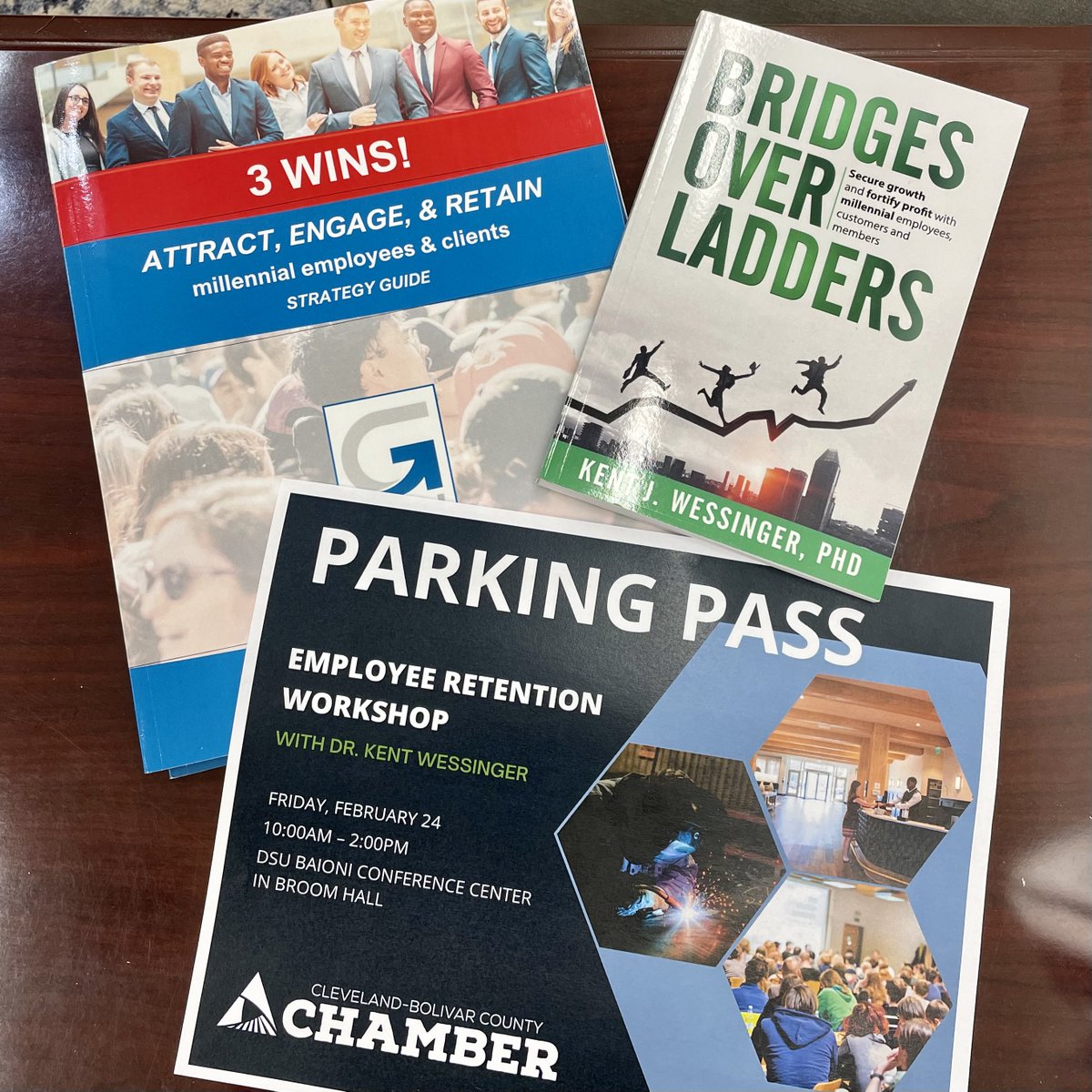 The Chamber cannot wait to see everyone who registered to attend the Employee Retention Workshop with Dr. Kent Wessinger at <a href="/DeltaState/">Delta State University</a> today at 10 a.m.