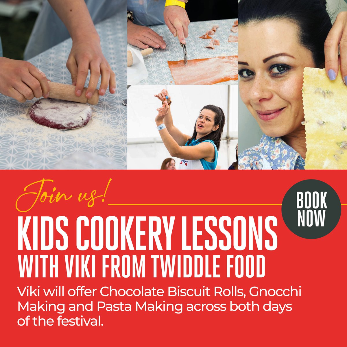 Little chefs are in for a tasty treat at this year's #BishFoodFest! Viki from <a href="/twiddlefood/">Twiddle - Love of Food</a> will be hosting kids cookery lessons throughout the weekend 👇
🍫 Chocolate Biscuit Rolls
👨‍🍳 Gnocchi Making
🍝 Pasta Making

Find out more and book: ow.ly/ccwH50N0Pmc