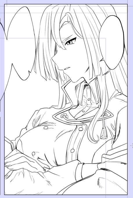 紫様かっこよく描くべし 